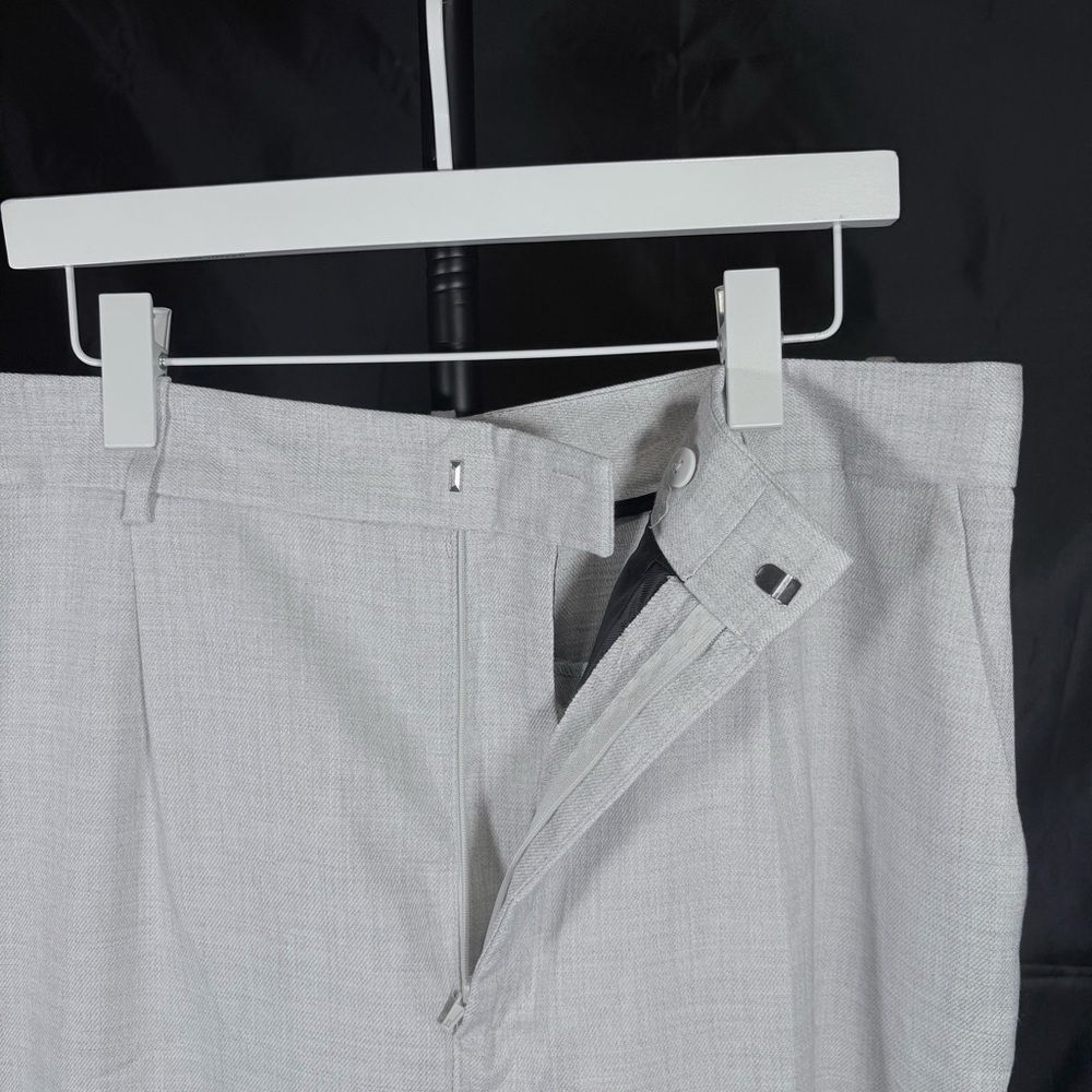 Zara Light Gray Ankle casual pants Sz XXL - Picture 12 of 14